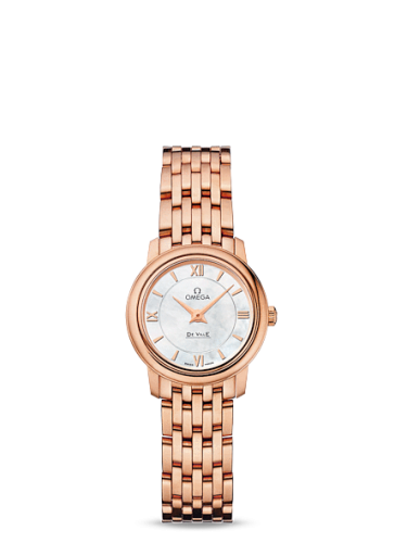 Omega De Ville Prestige Quartz 24.4 Red Gold / MOP / Bracelet